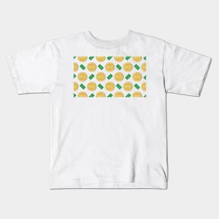 Dominican Republic’s Dominican peso RD$ code DOP banknote and coin pattern wallpaper Kids T-Shirt